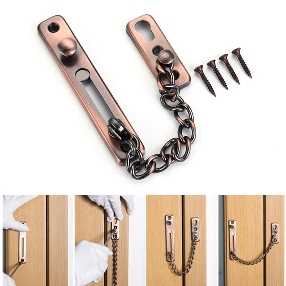 Chain Lock Combination - 盗難防止ドアロックボルト安全チェーン、ホームラッチバックルガード、ホテルのハードウェアアクセサリー、子供の安全