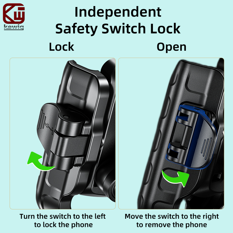 Kewig M8SP バイク用携帯電話ホルダー、振動緩和機能 - Commuter Bike Lock のレビューと価格