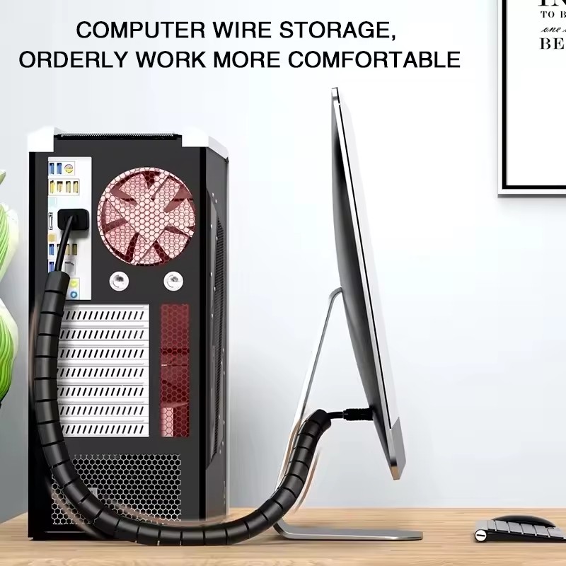 2M/1M 柔軟性のあるスパイラルケーブル保護チューブ、ケー - Cable Lock Flexible のレビューと価格