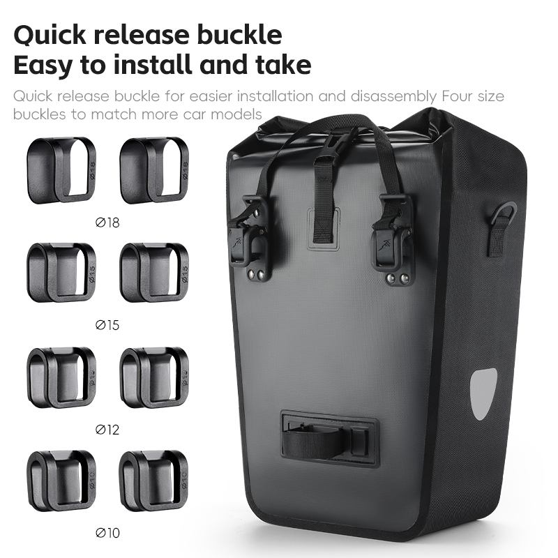 WEST BIKING 25L 防水自転車用パニアバッグ 5 - Panniers Waterproof Rear のレビューと価格