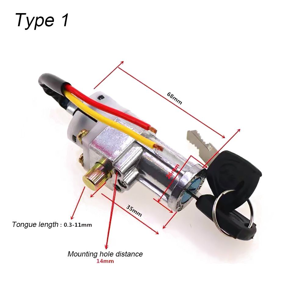 2つのキー,電動自転車充電器,スイッチ,ユニバーサルスクータ - Commuter Bike Lock のレビューと価格