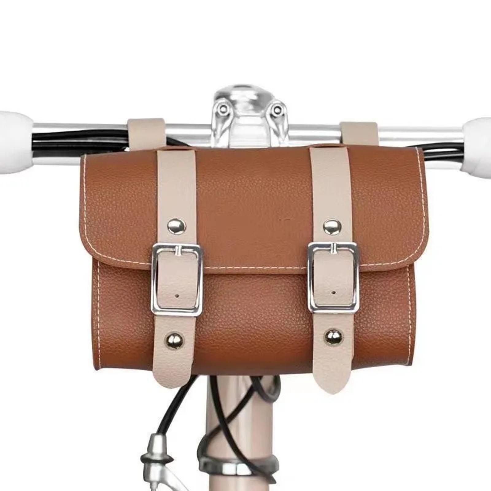 コーヒー色の自転車用ハンドルバーバッグ。自転車のサドル下に取 - Cycling Commute Essentials のレビューと価格