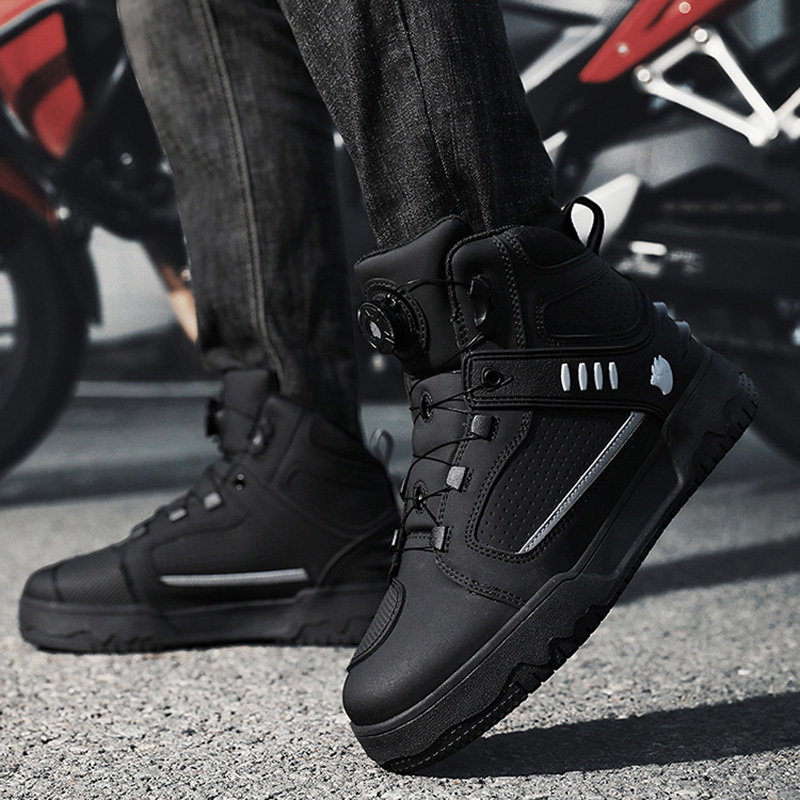 メンズ用バイクブーツ、防水、モトクロス、サイクリングシューズ - Cycling Commute Shoes のレビューと価格